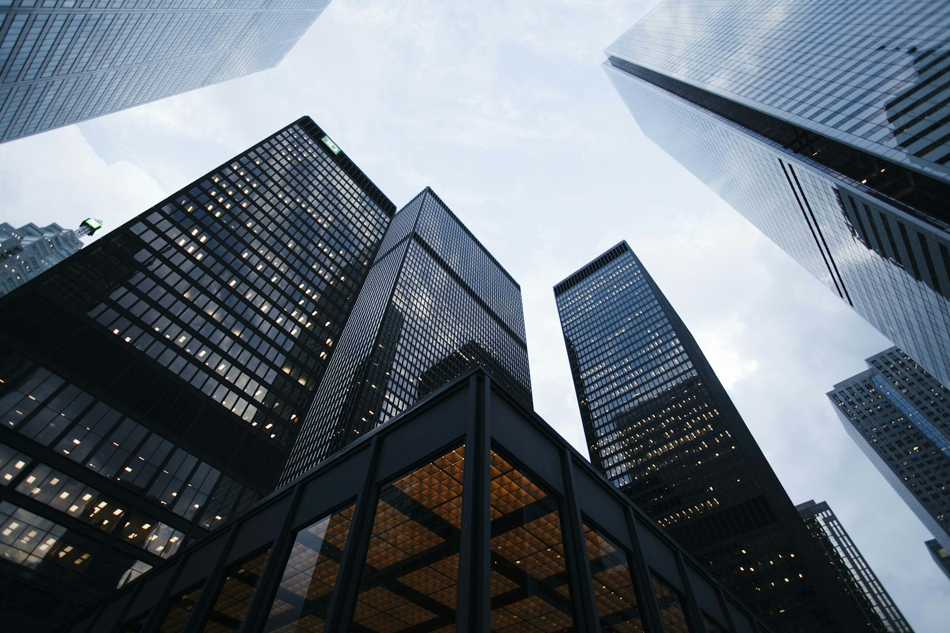 Professional city skyline representing international business